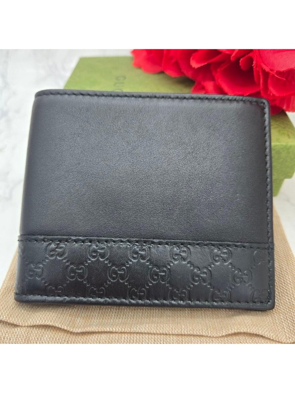 Gucci Billfold Folding Wallet Microshima GG